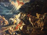 Courtauld 12 Peter Paul Rubens - Conversion of Saint Paul 12. Peter Paul Rubens - The Conversion of Saint Paul. 1610-1612, 95 x 121 cm. This painting of the dramatic scene offers the viewer an almost birds eye perspective of the startled entourage and St Paul. The body of St Paul is horizontal to the picture plane and is being dragged by his panicked horse as his companions try to rescue him.